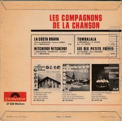 [Pochette de La Costa Brava (Les COMPAGNONS DE LA CHANSON) - verso]