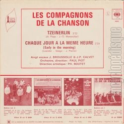 [Pochette de Tzeinerlin (Les COMPAGNONS DE LA CHANSON) - verso]