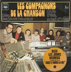 [Pochette de Bleu, les jours heureux (Les COMPAGNONS DE LA CHANSON)]