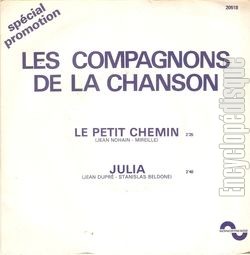 [Pochette de Le petit chemin  (Les COMPAGNONS DE LA CHANSON)]