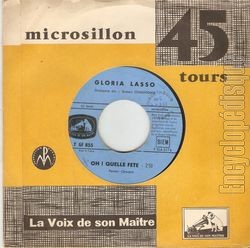 [Pochette de Je ne veux pas que nous restions amis (Gloria LASSO) - verso]