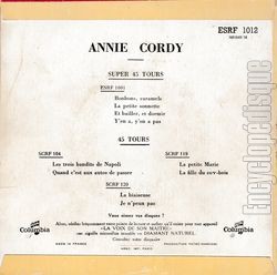 [Pochette de Lon (Annie CORDY) - verso]