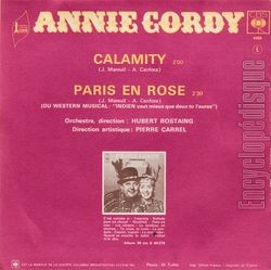 [Pochette de Calamity (Annie CORDY) - verso]