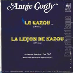 [Pochette de Le kazou (Annie CORDY) - verso]