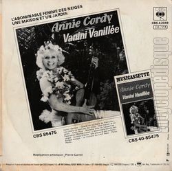 [Pochette de L’abominable femme des neiges (Annie CORDY) - verso]