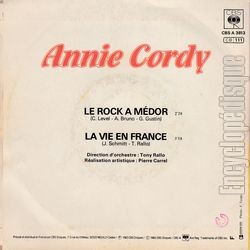 [Pochette de Le rock  Mdor (Annie CORDY) - verso]