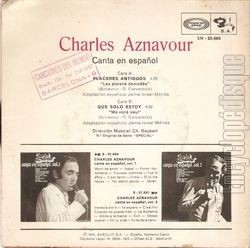 [Pochette de Canta en espanol: Placeres antiguos (Charles AZNAVOUR) - verso]