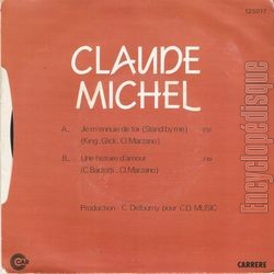 [Pochette de Je m’ennuie de toi ( stand by me ) (Claude MICHEL) - verso]