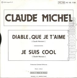 [Pochette de Diable que je t’aime (Claude MICHEL) - verso]