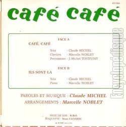 [Pochette de Caf caf (Claude MICHEL) - verso]