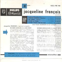 [Pochette de O vont les toiles ? - 8me srie (Jacqueline FRANOIS) - verso]