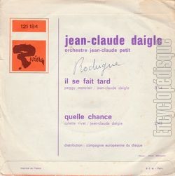 [Pochette de Il se fait tard (Jean-Claude DAIGLE) - verso]