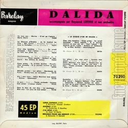 [Pochette de Luna caprese (DALIDA) - verso]