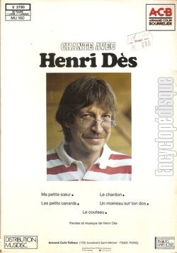 [Pochette de Chante avec henri Ds (Henri DS) - verso]