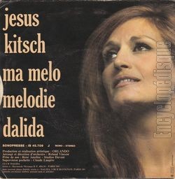 [Pochette de Jsus Kitsch / Ma mlo mlodie (DALIDA) - verso]