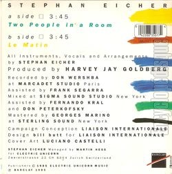 [Pochette de Two people in a room (Stephan EICHER) - verso]