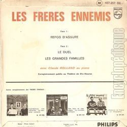 [Pochette de Repos d’assur (Les FRRES ENNEMIS) - verso]