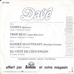 [Pochette de Vanina (4 titres) (DAVE) - verso]