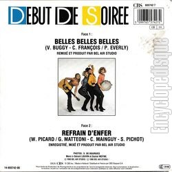 [Pochette de Belles belles belles (DBUT DE SOIRE) - verso]