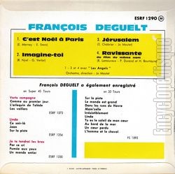 [Pochette de C’est Nol  Paris (Franois DEGUELT) - verso]