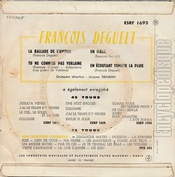 [Pochette de En Italie (Franois DEGUELT) - verso]