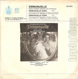 [Pochette de Emmanuelle (B.O.F.  Films ) - verso]