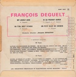 [Pochette de My lovely love (Franois DEGUELT) - verso]