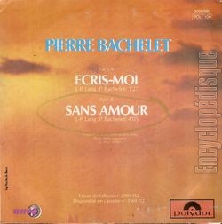 [Pochette de cris-moi (Pierre BACHELET) - verso]