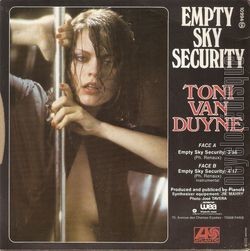 [Pochette de Empty sky security (Toni VAN DUYNE) - verso]