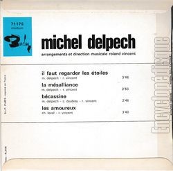 [Pochette de Il faut regarder les toiles (Michel DELPECH) - verso]