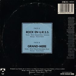 [Pochette de Rock en U.R.S.S. (Michel DELPECH) - verso]