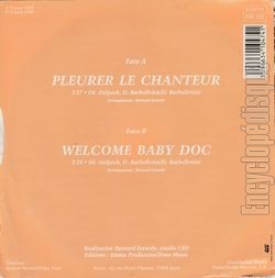 [Pochette de Pleurer le chanteur (Michel DELPECH) - verso]