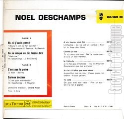 [Pochette de Ah, si j’avais pens (Nol DESCHAMPS) - verso]