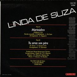 [Pochette de Marinierho (Linda DE SUZA) - verso]