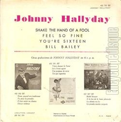 [Pochette de Shake the hand of a fool (Johnny HALLYDAY) - verso]