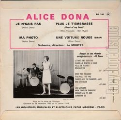 [Pochette de Je n’sais pas (Alice DONA) - verso]