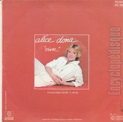 [Pochette de Mon p’tit cœur (Alice DONA) - verso]