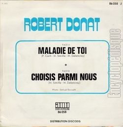 [Pochette de Maladie de toi (Robert DONAT) - verso]