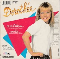 [Pochette de O est le garon ? (DOROTHE) - verso]