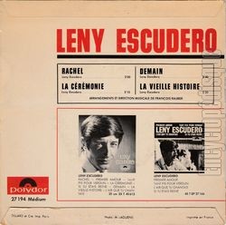 [Pochette de Rachel (Leny ESCUDERO) - verso]