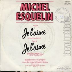 [Pochette de Je l’aime (Michel ESQUELIN) - verso]