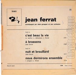 [Pochette de C’est beau la vie (Jean FERRAT) - verso]