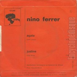 [Pochette de Agata (Nino FERRER) - verso]