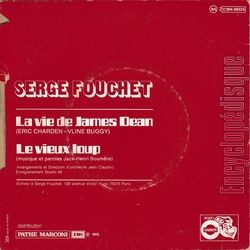 [Pochette de La vie de James Dean (Serge FOUCHET) - verso]