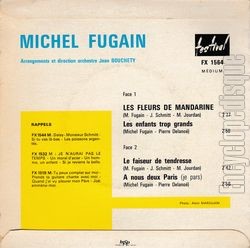 [Pochette de Les fleurs de mandarine (Michel FUGAIN) - verso]