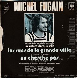 [Pochette de Les rues de la grande ville (Michel FUGAIN) - verso]