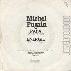 [Pochette de Papa (Michel FUGAIN et sa COMPAGNIE) - verso]