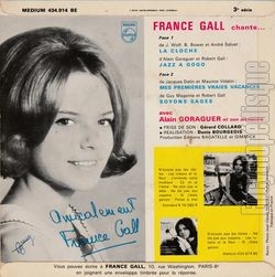 [Pochette de Jazz  gogo - 3me srie (France GALL) - verso]