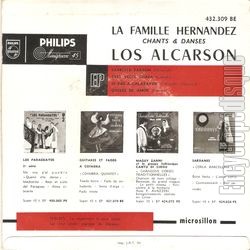 [Pochette de Quejas de amor (LOS ALCARSON) - verso]