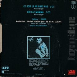 [Pochette de Ce soir, je ne dors pas (France GALL) - verso]